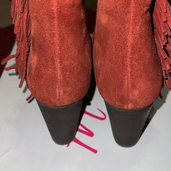 Matisse Fringe Rust Ankle Boots 8.5 NWT - Picture 5 of 7